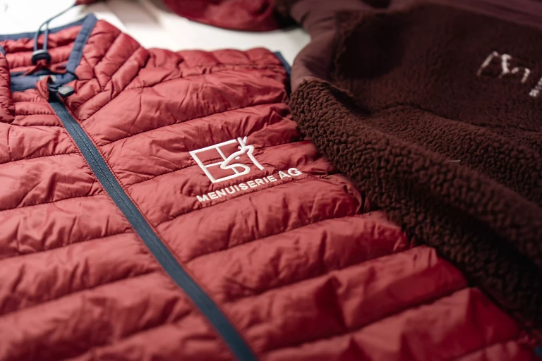 Doudoune personnalisé Menuiserie AG